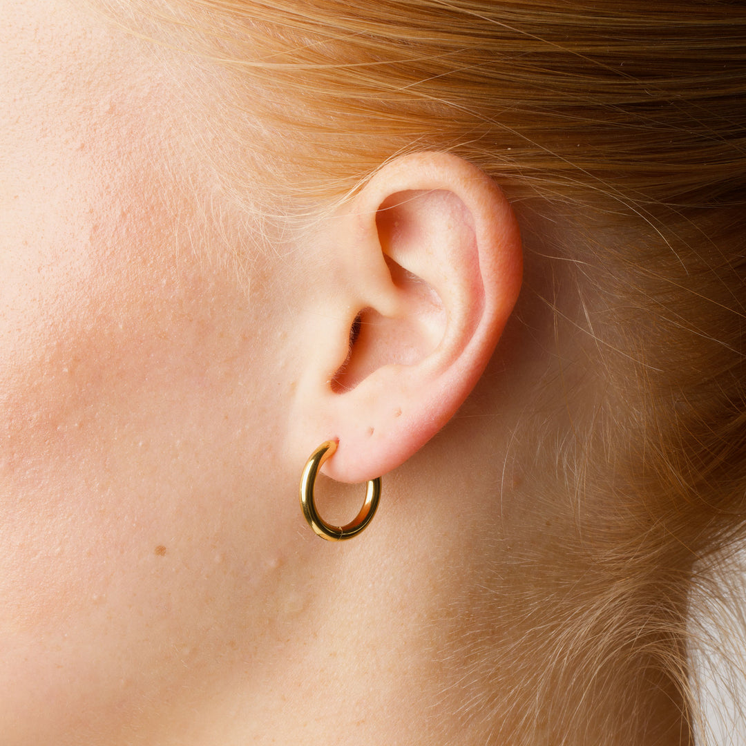 ホリー - フープイヤリング 17mm ステンレススチール