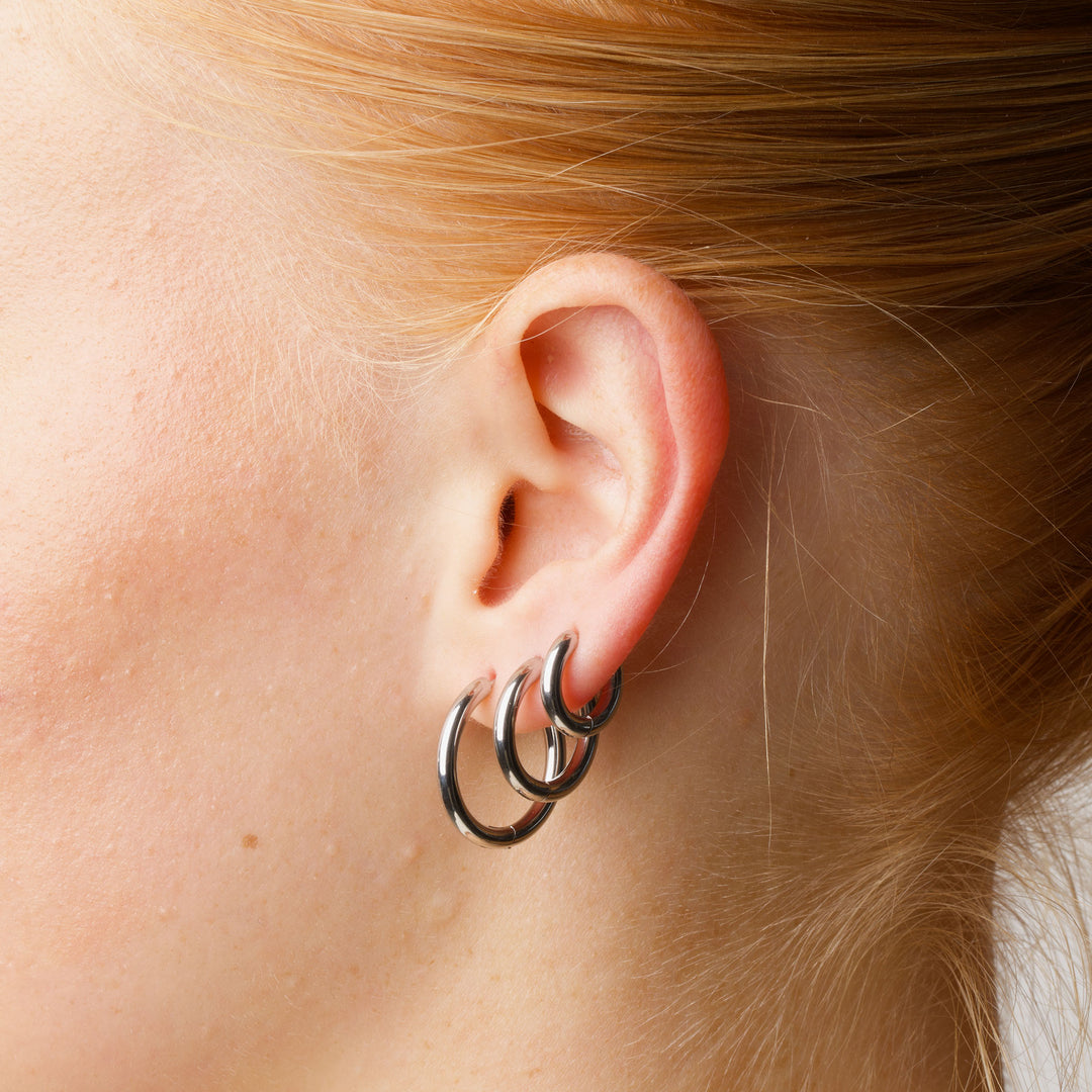 ホリー - フープイヤリング 21mm ステンレススチール