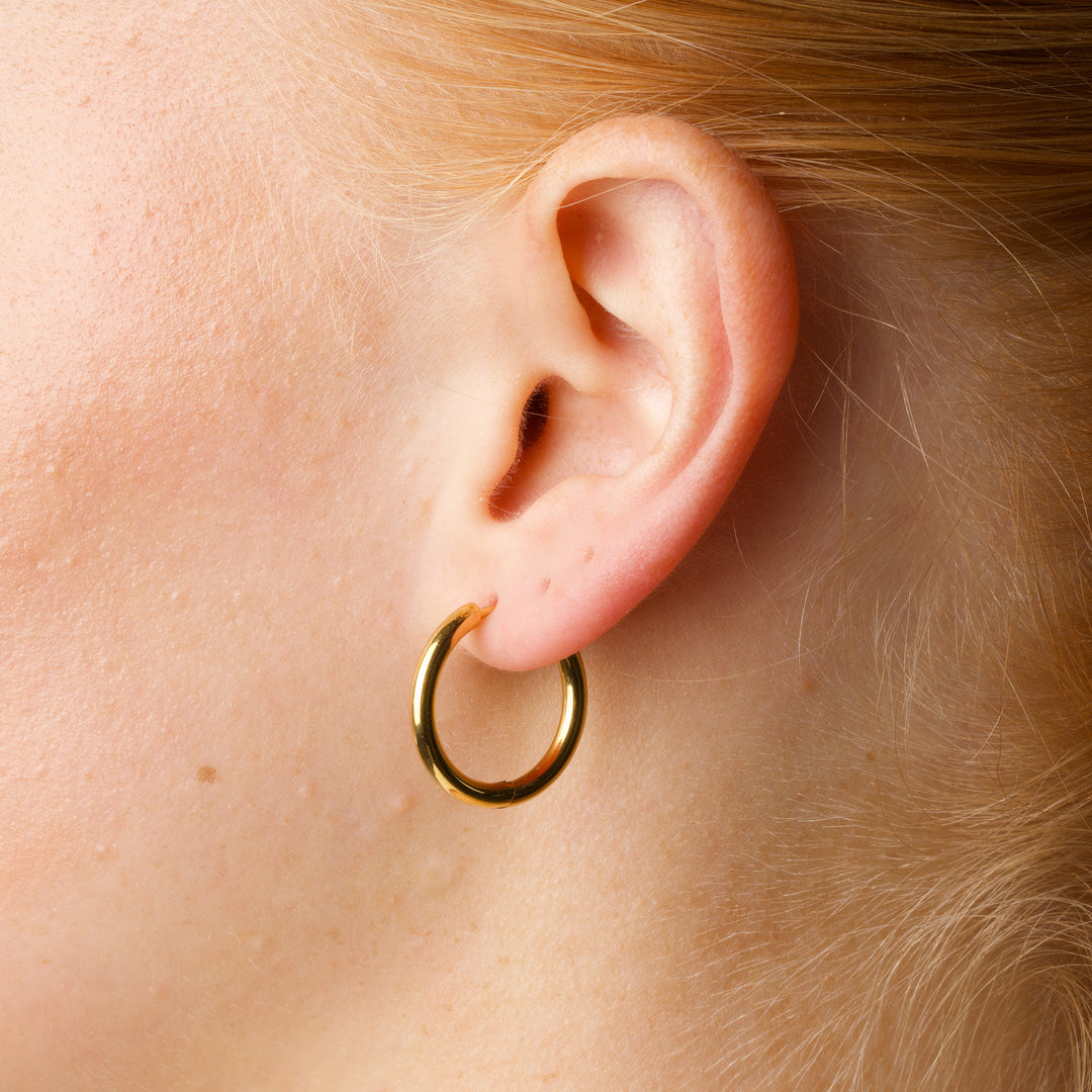 ホリー - フープイヤリング 21mm ステンレススチール