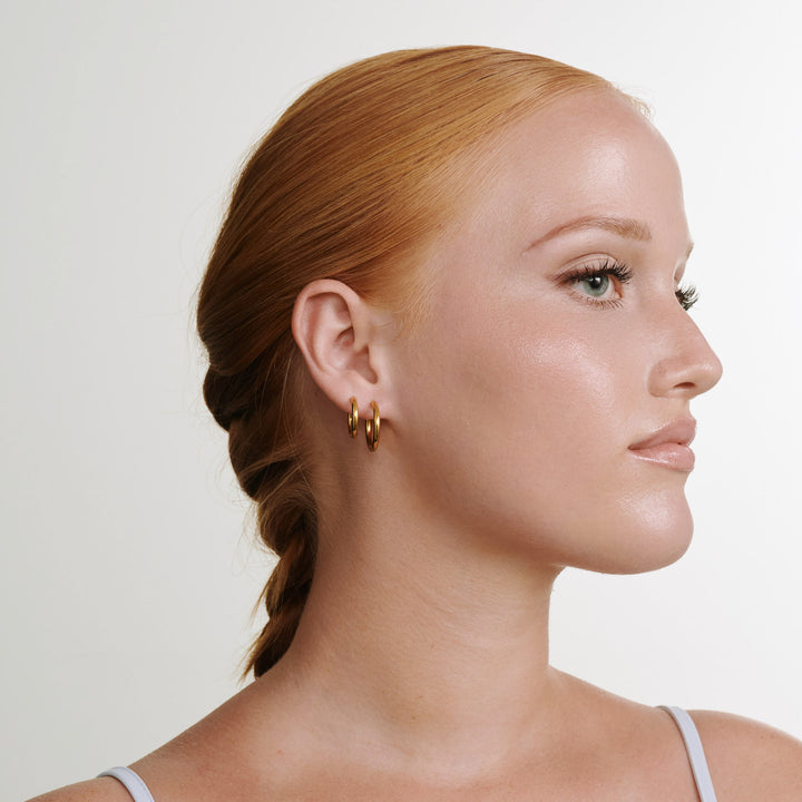 ホリー - フープイヤリング 21mm ステンレススチール