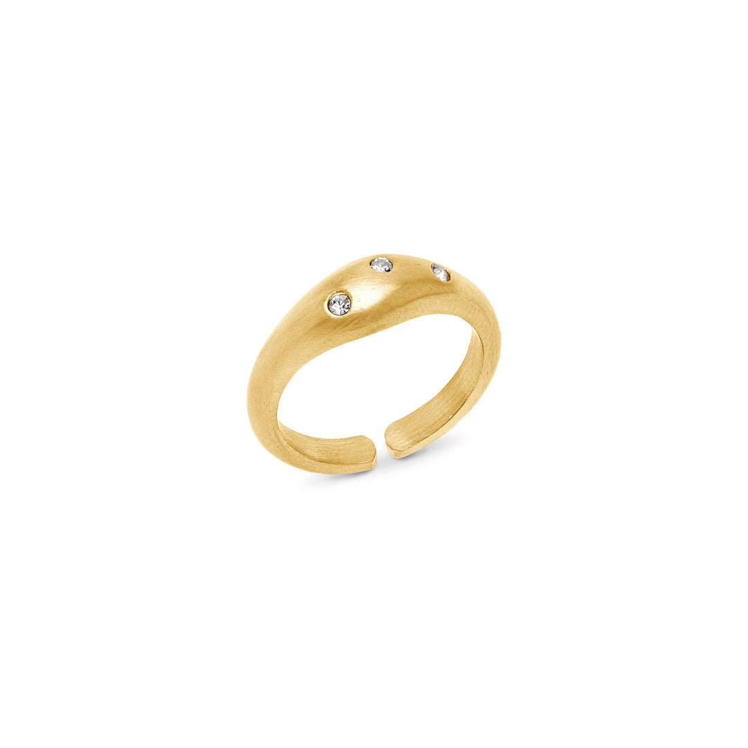 Eline - Crystal Ring Stainless Steel