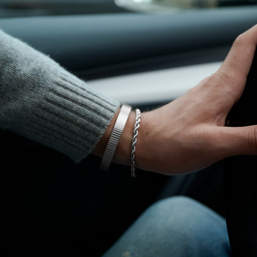 グスタフ - ロープチェーンブレスレット ステンレススチール