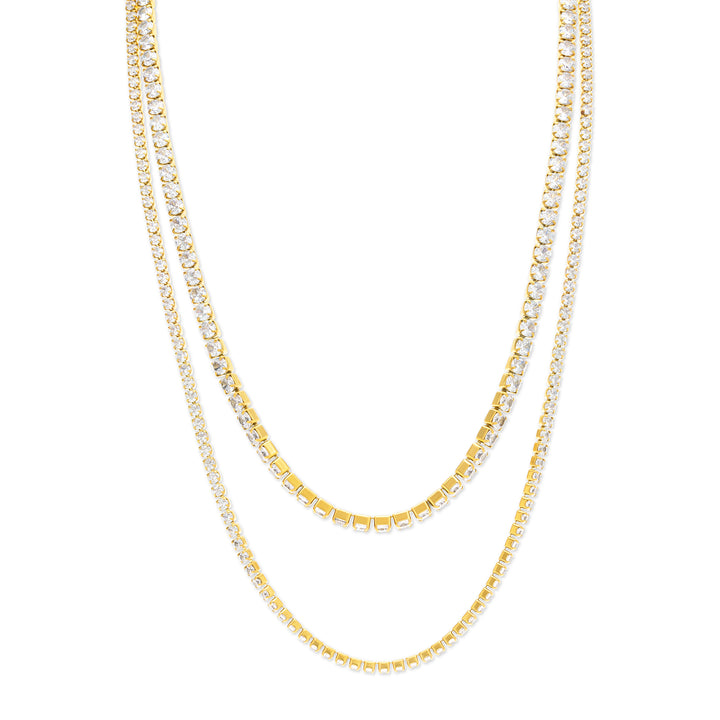 メリナ - クリスタルネックレス ステンレススチール