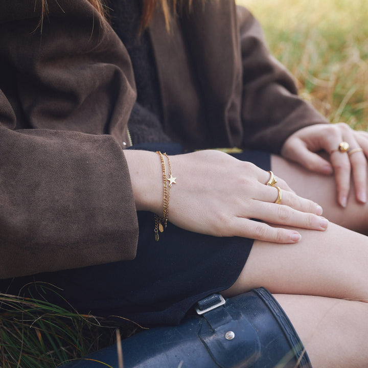 ヘッダ - チェーンブレスレット ステンレススチール