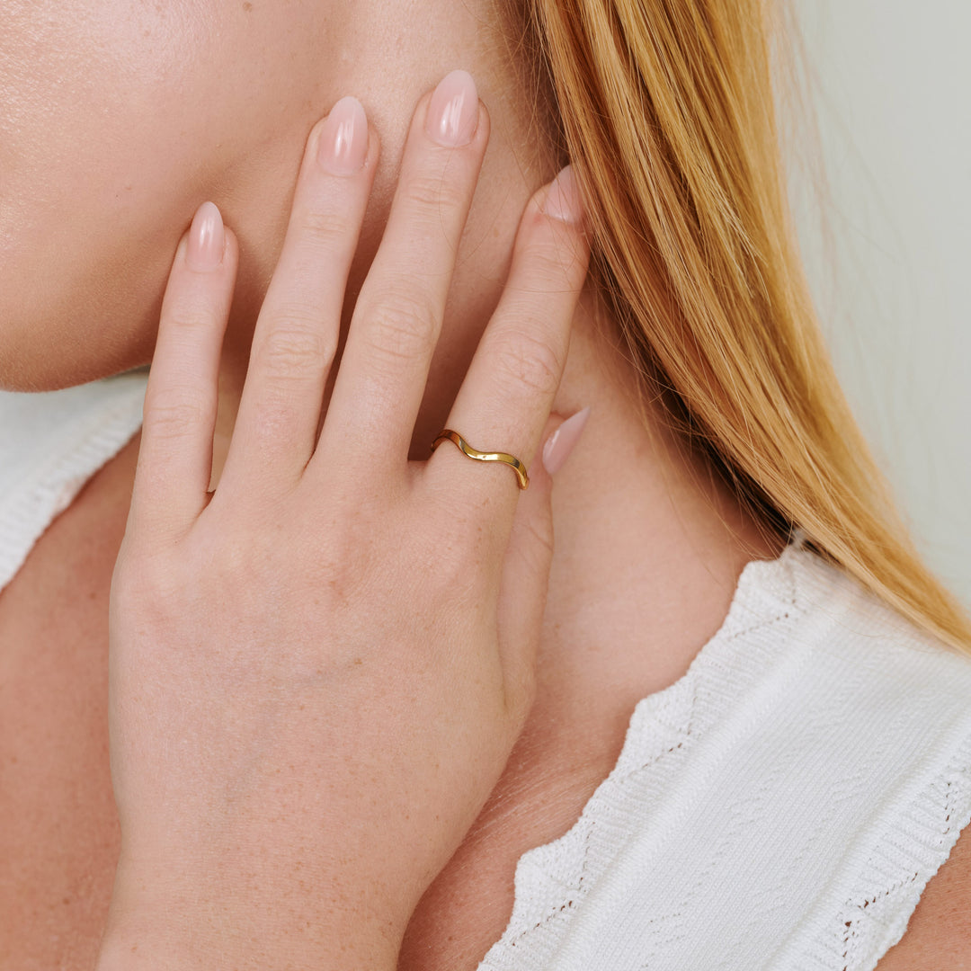 Johanna - Wavy Ring Stainless Steel