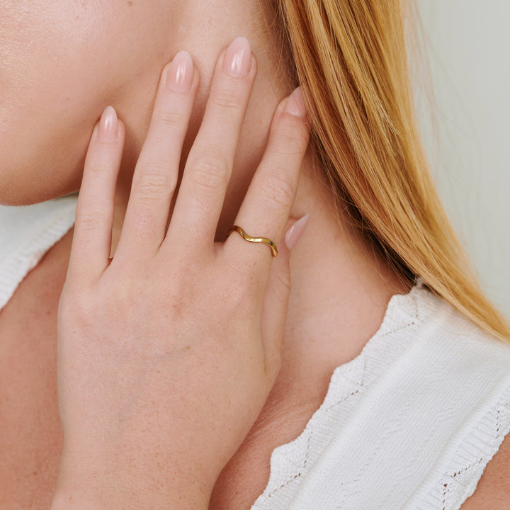 Johanna - Wavy Ring Stainless Steel