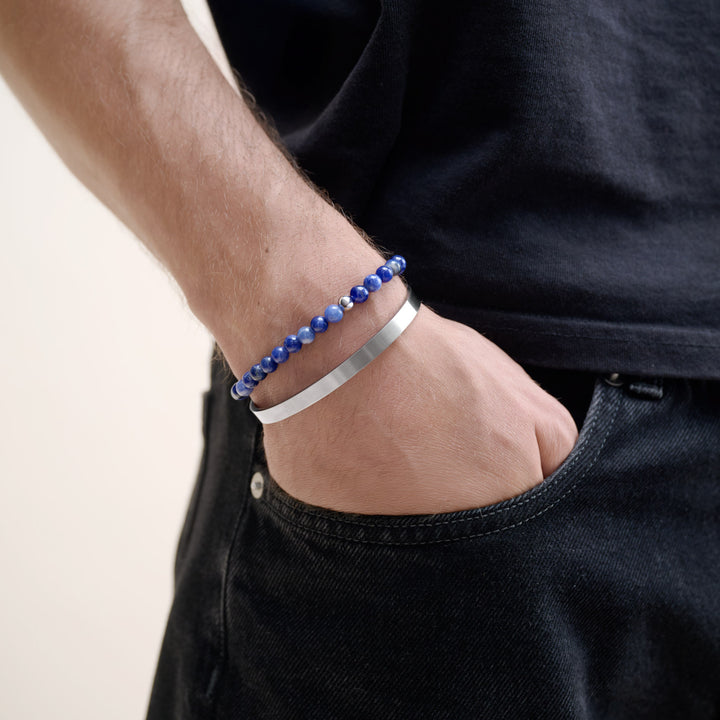 トリスタン - スリークバングルブレスレット ステンレススチール