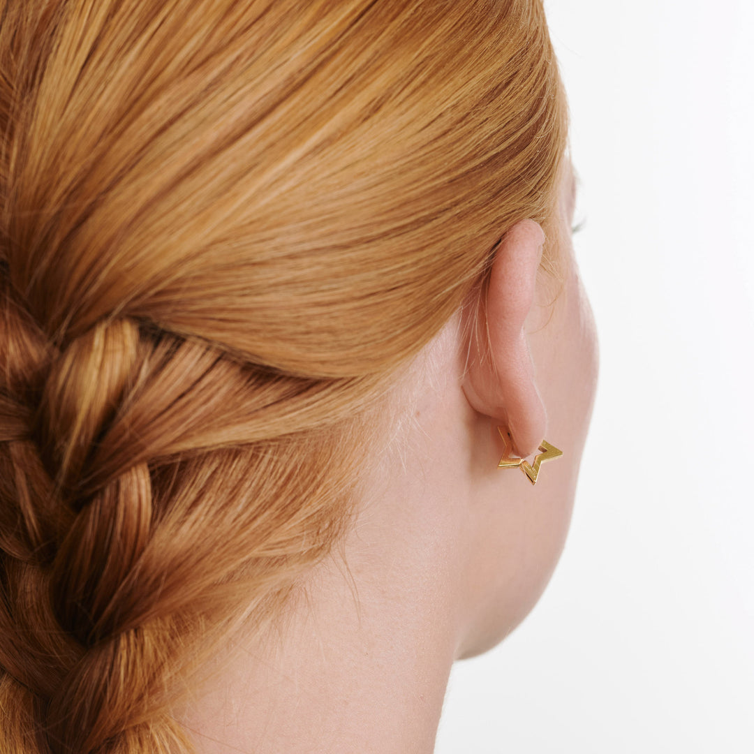 Vilda - スターフープイヤリング ステンレススチール