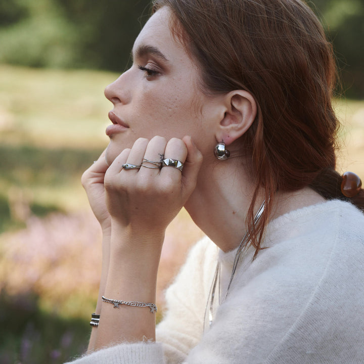 セレナ - Chunky スタッドピアス ステンレススチール