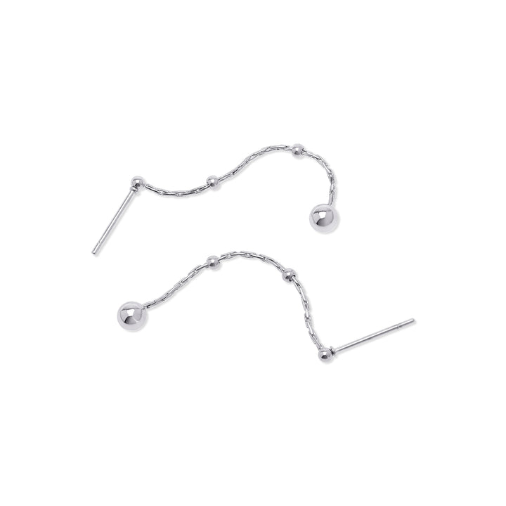 Jina - Ball Chain Earrings Stainless Steel