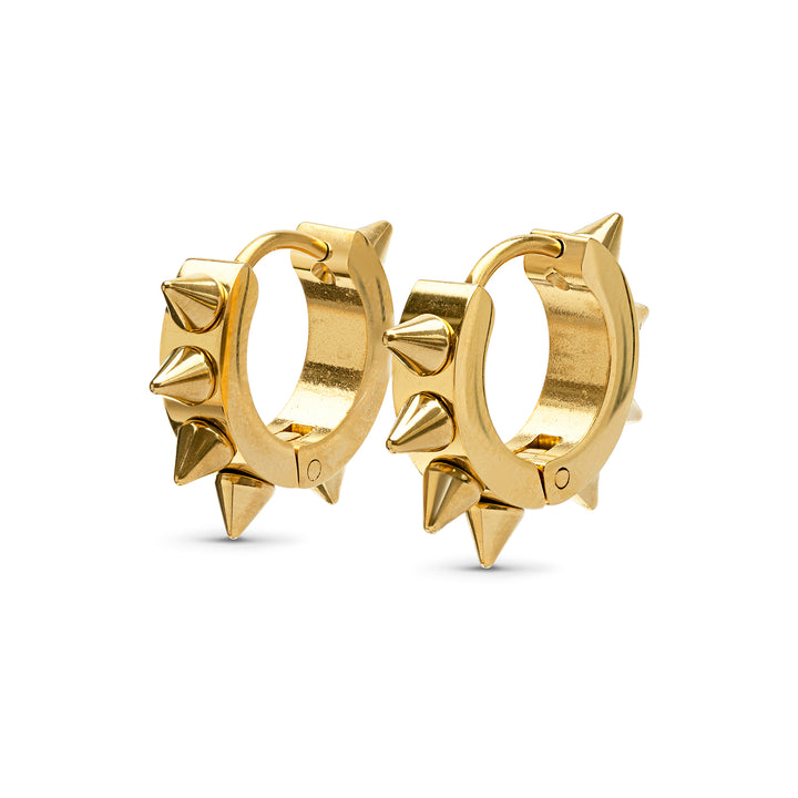 エルダ - スパイクフープイヤリング ステンレススチール