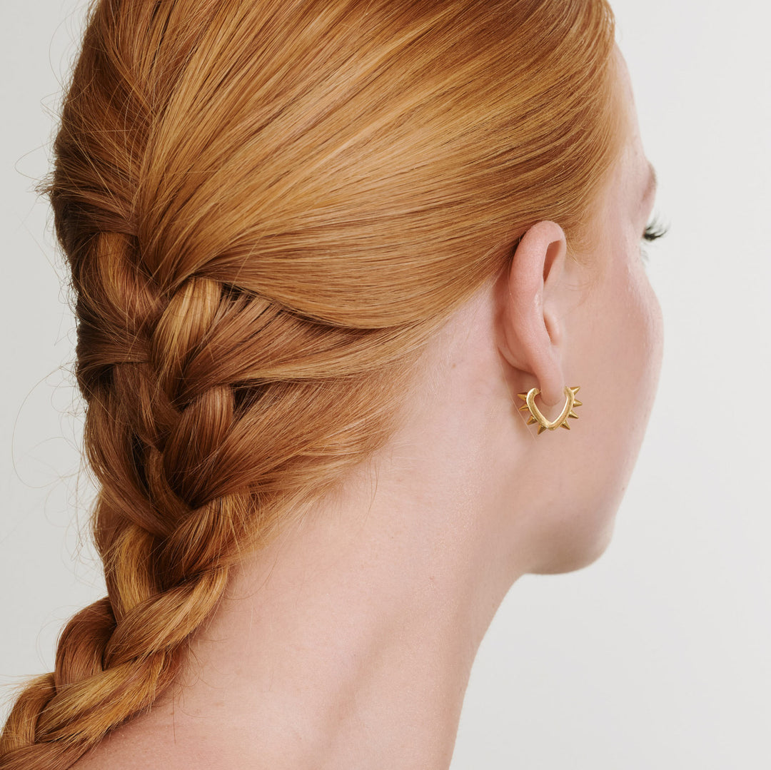 ナイキ - スパイクフープイヤリング ステンレススチール