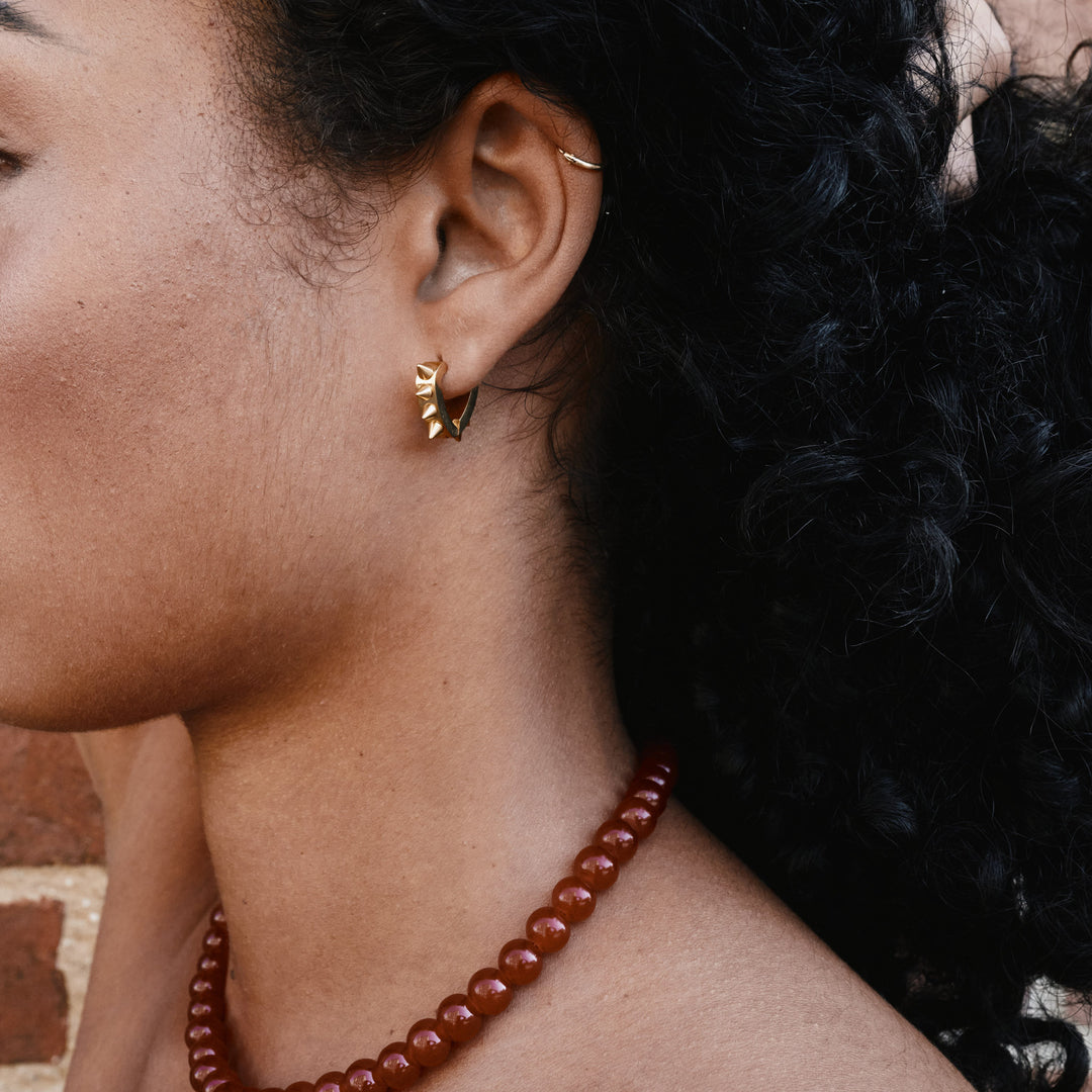 ナイキ - スパイクフープイヤリング ステンレススチール