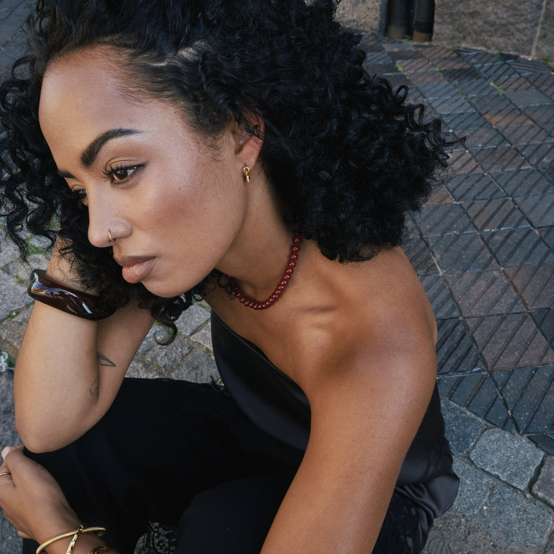 ナイキ - スパイクフープイヤリング ステンレススチール