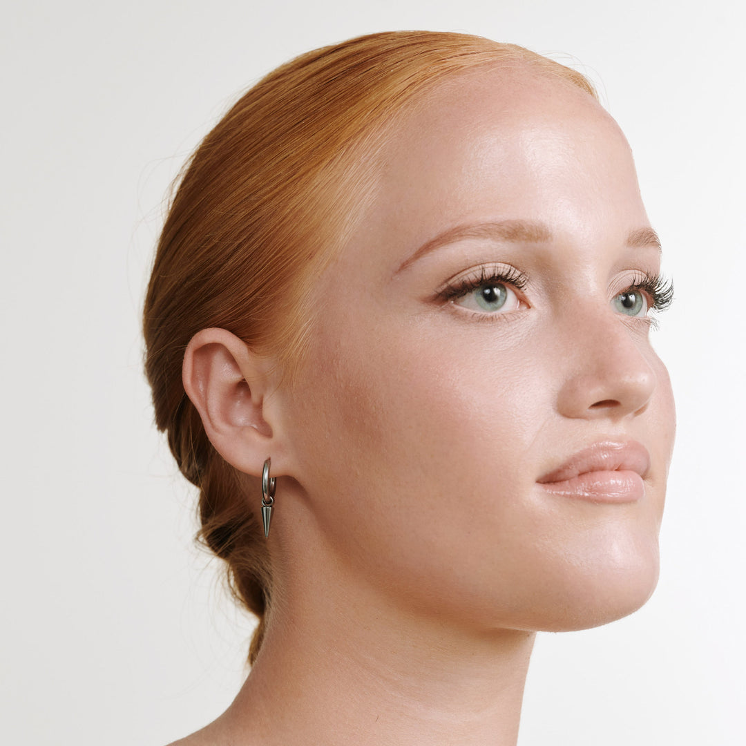 Pim - Spike Hoop Earrings Stainless Steel
