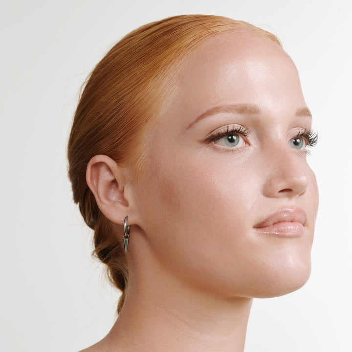 Pim - Spike Hoop Earrings Stainless Steel