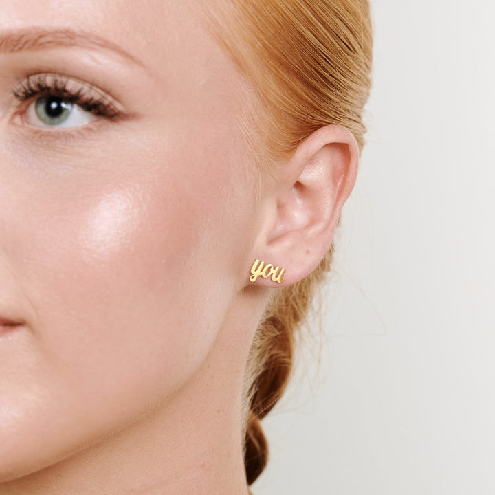 Ina - ラブユー スタッドピアス ステンレススチール