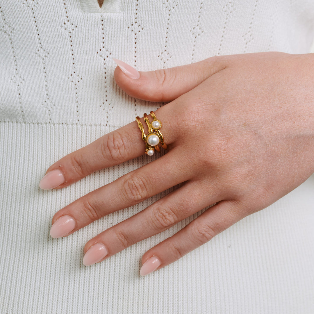 ジェニナ - パールリング ステンレススチール