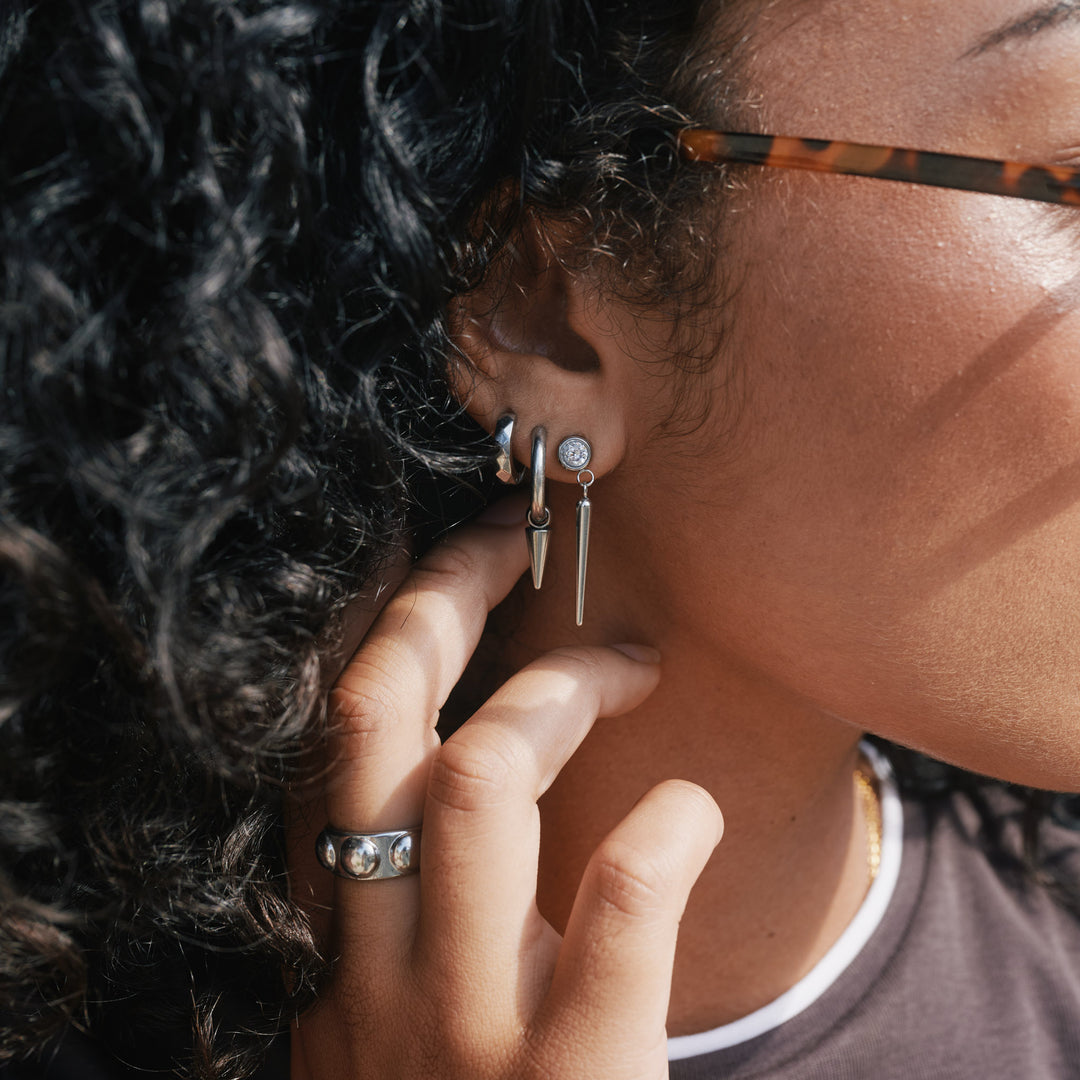 Reah - バブル構造リング ステンレススチール