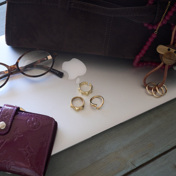 Reah - バブル構造リング ステンレススチール