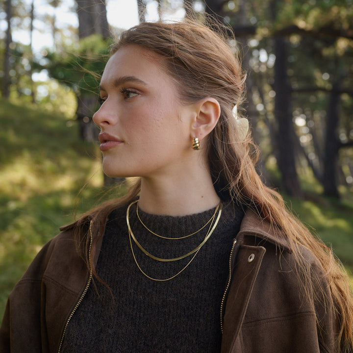 マチルダ - トリプルチェーンネックレス ステンレススチール