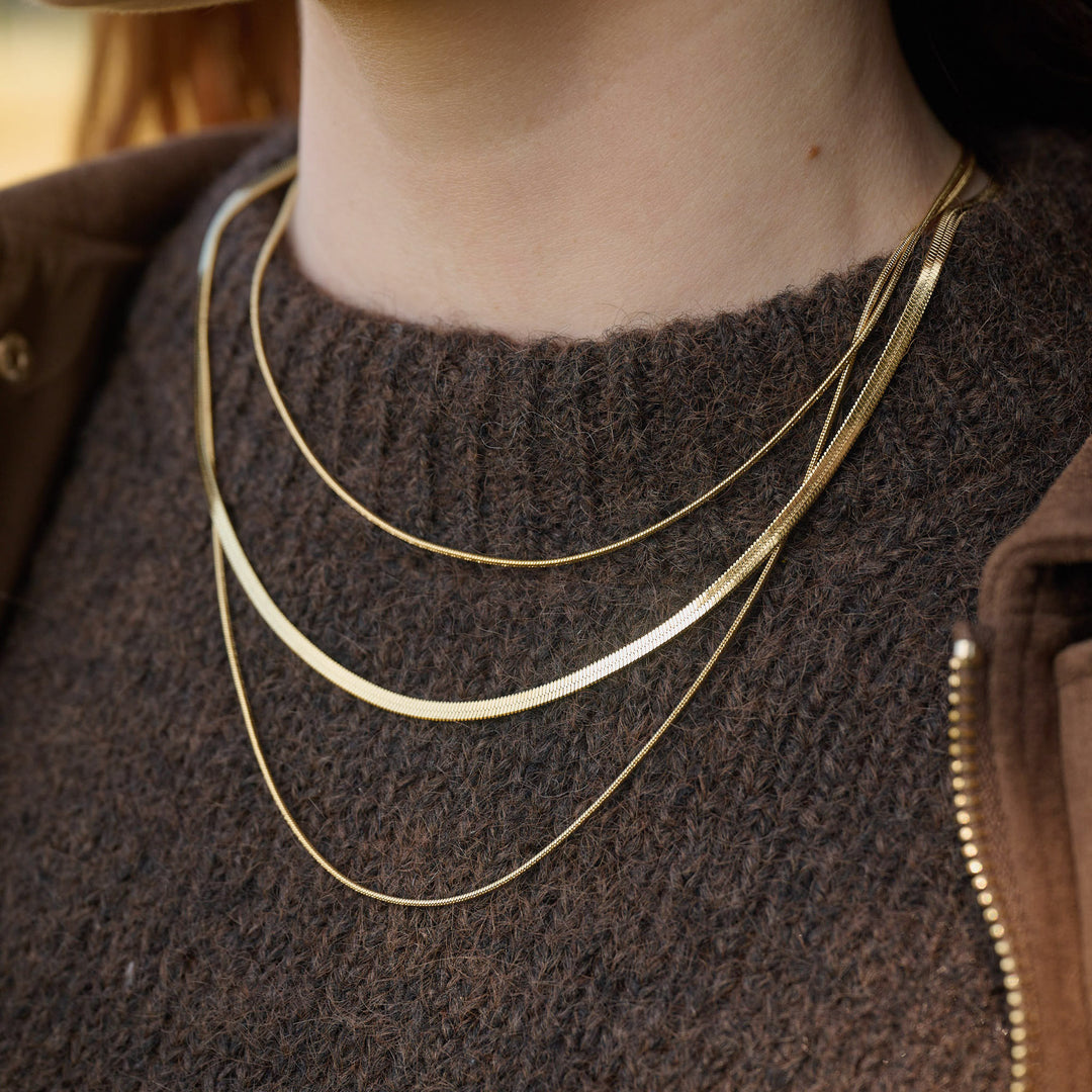マチルダ - トリプルチェーンネックレス ステンレススチール