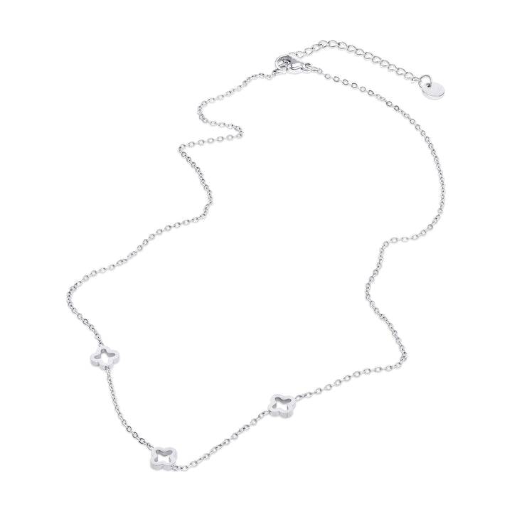 ジェナ - クローバーネックレス ステンレススチール