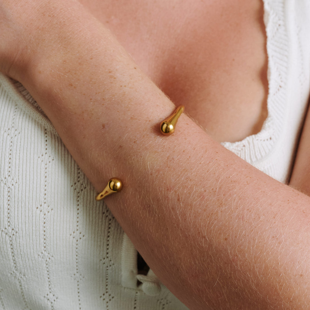 Petra - Open Bangle Bracelet Stainless Steel