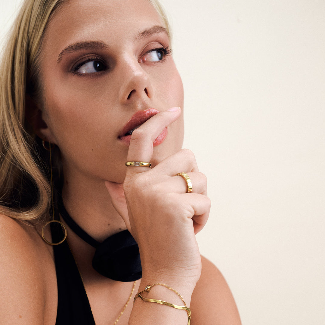 ソルヴェイ - デュオチェーンブレスレット ステンレススチール