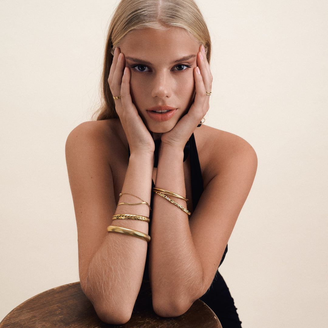 ソルヴェイ - デュオチェーンブレスレット ステンレススチール