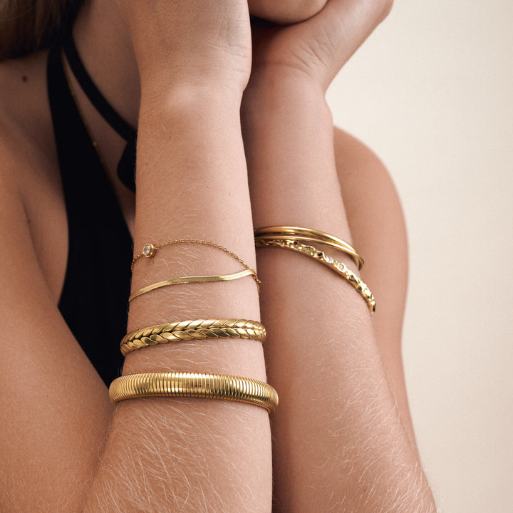 ソルヴェイ - デュオチェーンブレスレット ステンレススチール