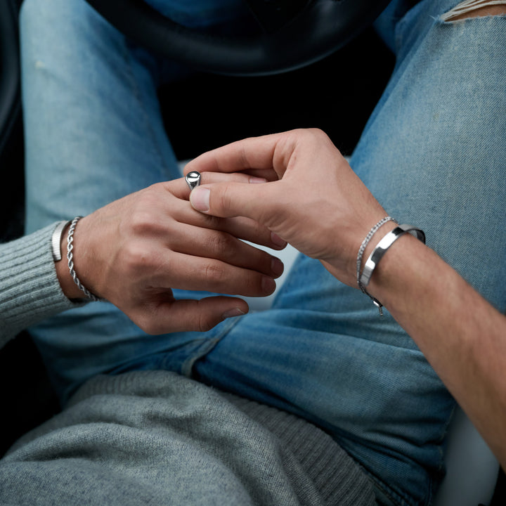 イアン - サインetリング ステンレススチール