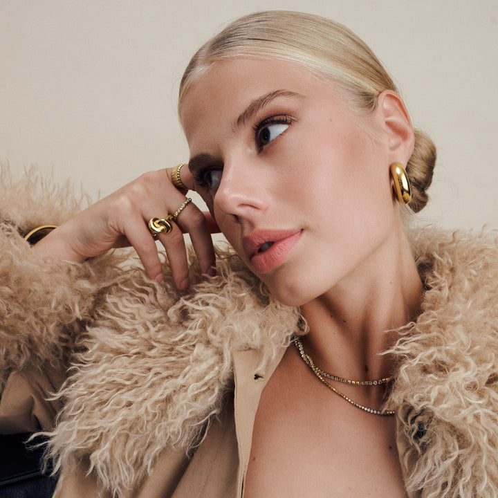 ペルニラ - クリスタルリング ステンレススチール