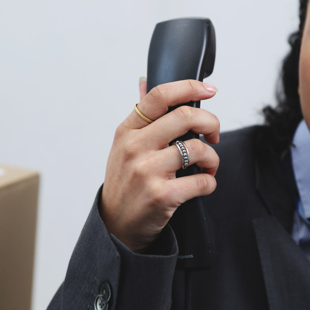 シグルン - 繊細なリング ステンレススチール