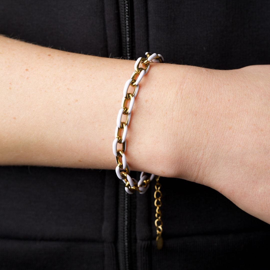 Ines - Colorful Link Bracelet Stainless Steel