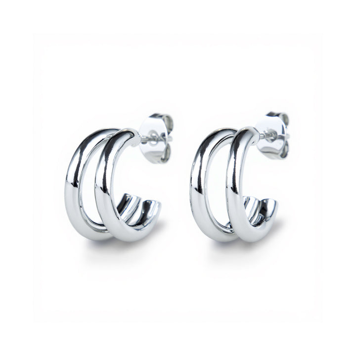 Heylin - Double Hoop Earrings Stainless Steel