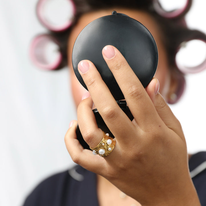 ケルスティン - ハンマードパールリング ステンレススチール