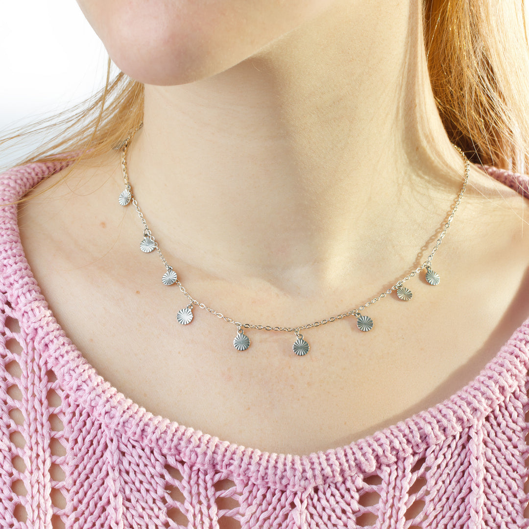 リヴ - コインチャーム ネックレス ステンレススチール