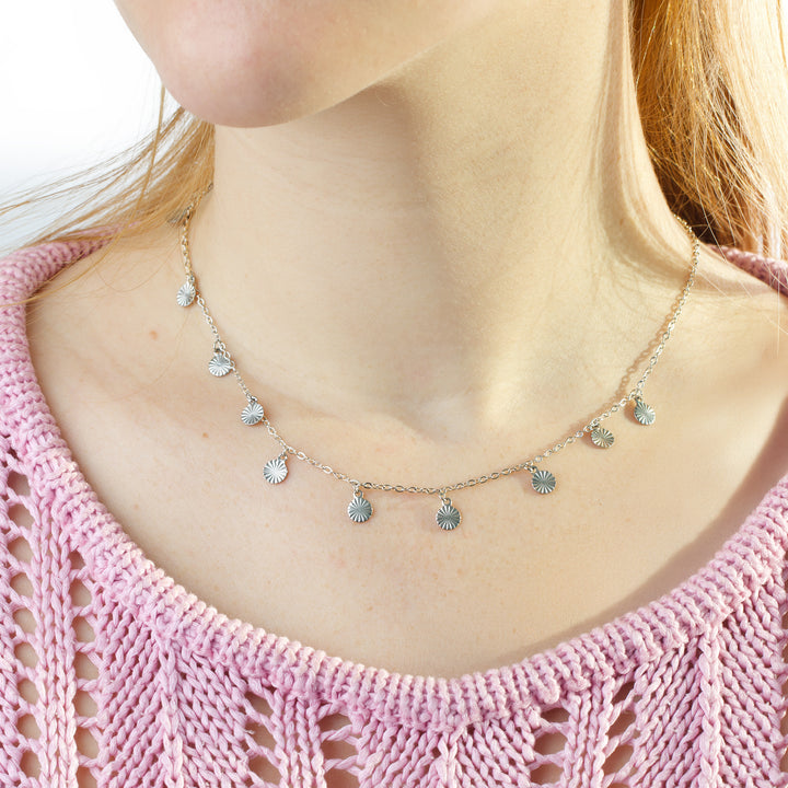 リヴ - コインチャーム ネックレス ステンレススチール