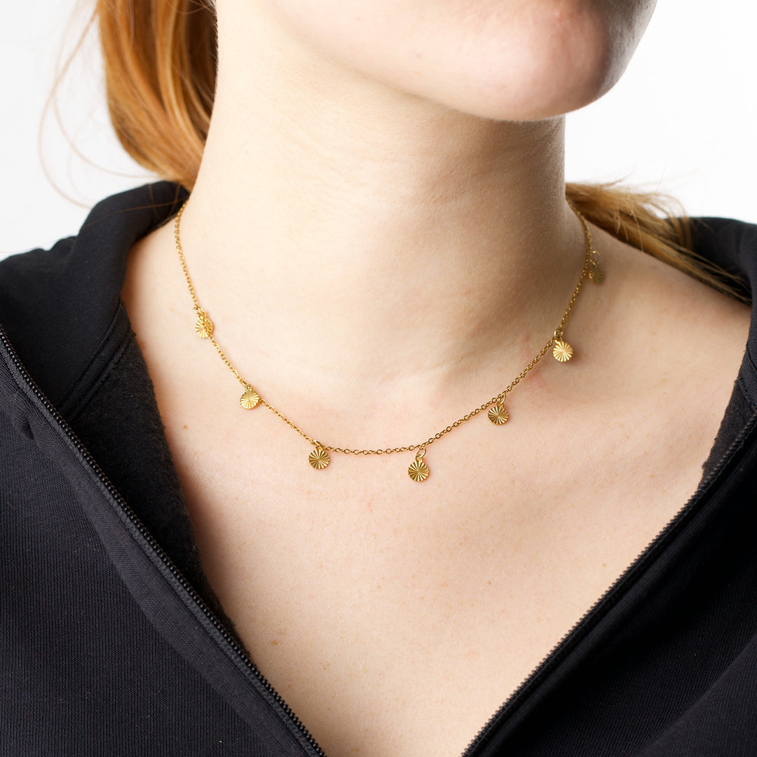 リヴ - コインチャーム ネックレス ステンレススチール