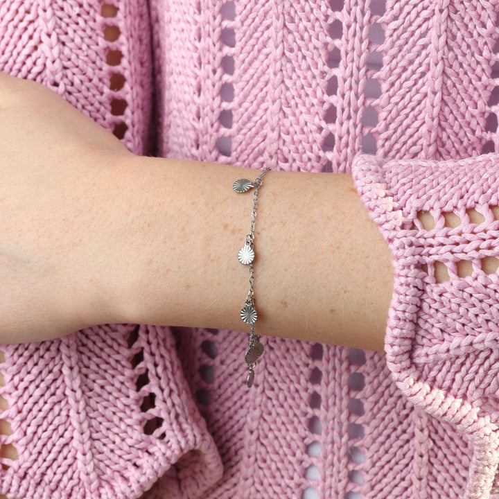 リヴ - コインチャームブレスレット ステンレススチール