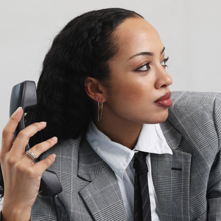 ゼファー - ワイヤーループイヤリング ステンレススチール