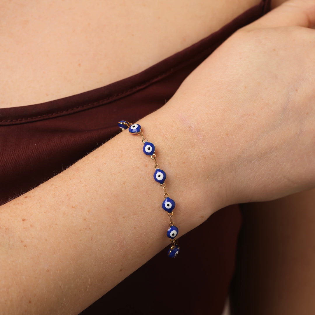 Uma - Evil Eye Bracelet Stainless Steel