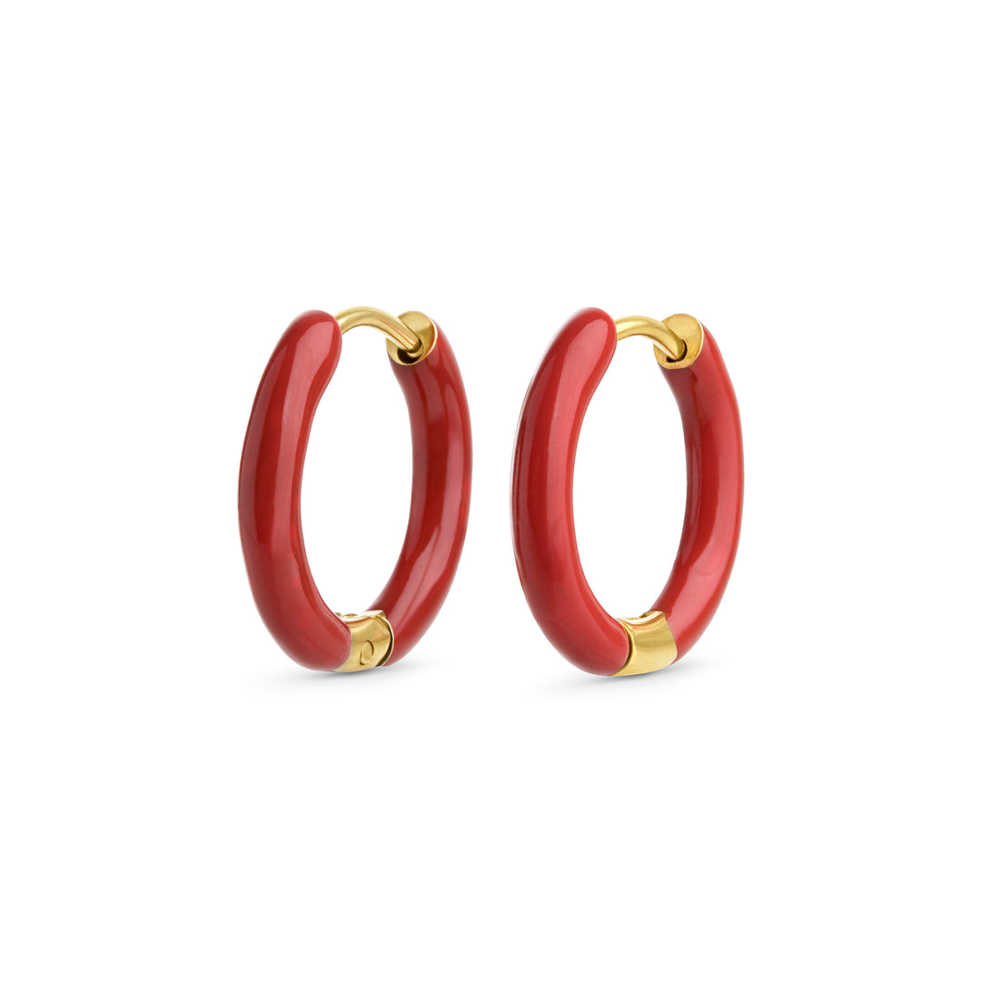Kaja - Huggie Hoop Earrings 17mm Stainless Steel
