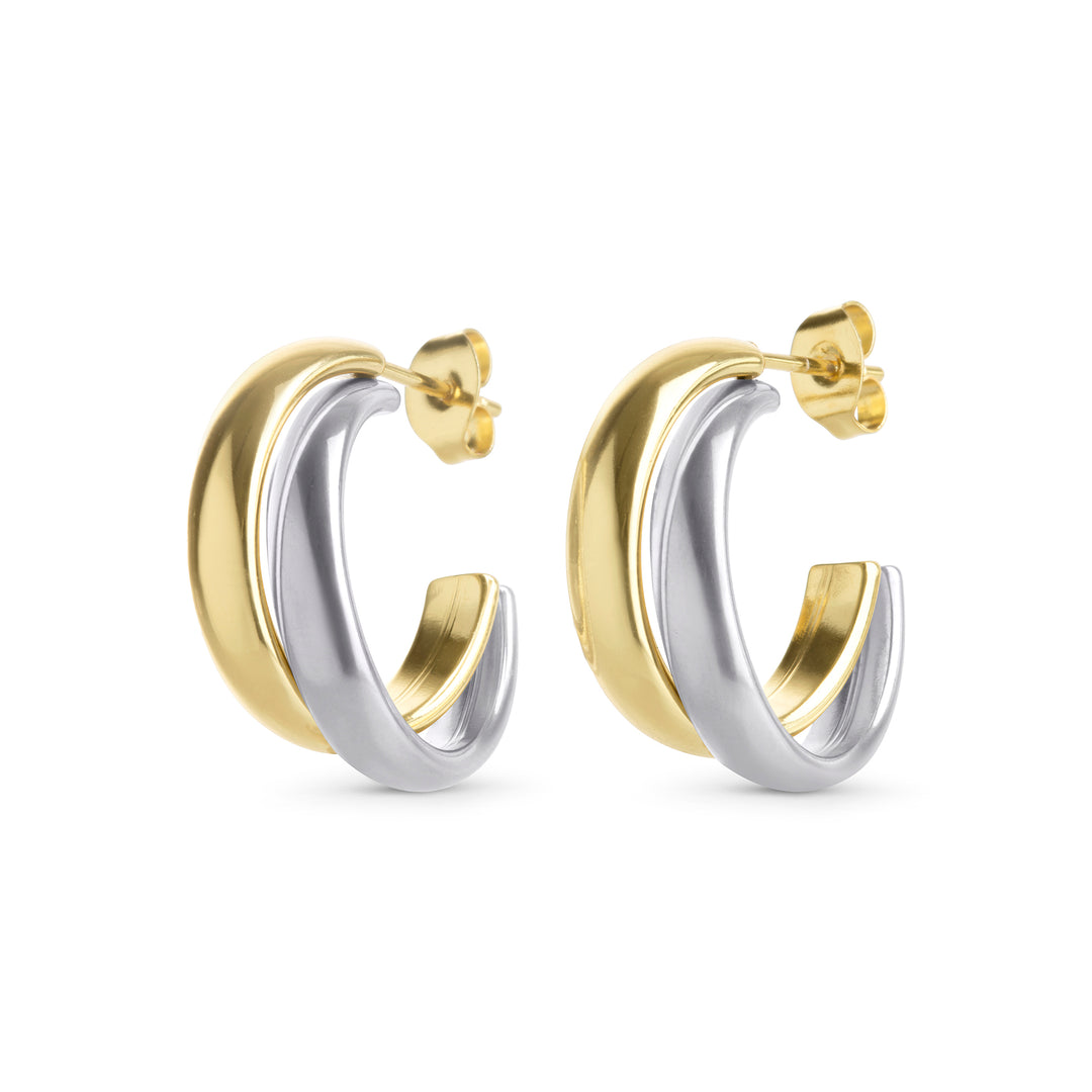 Emmie - Duo Stud Earrings Stainless Steel