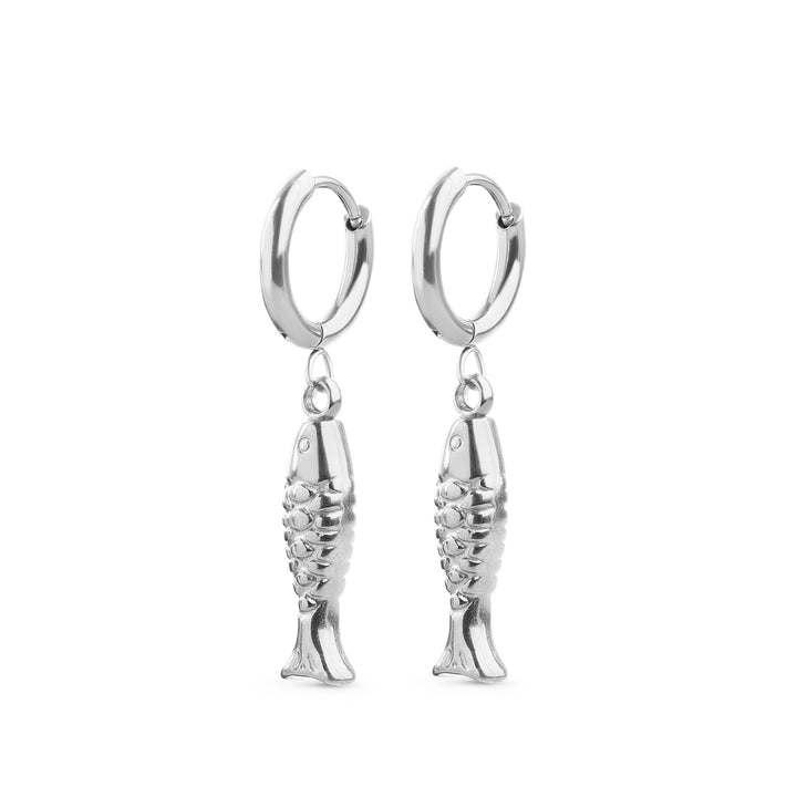 エルナ - フィッシュフープピアス ステンレススチール