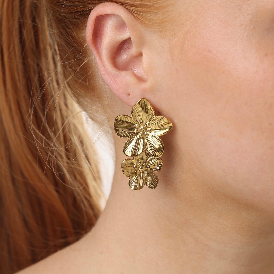 Lottie - Flower Earrings Stainless Steel