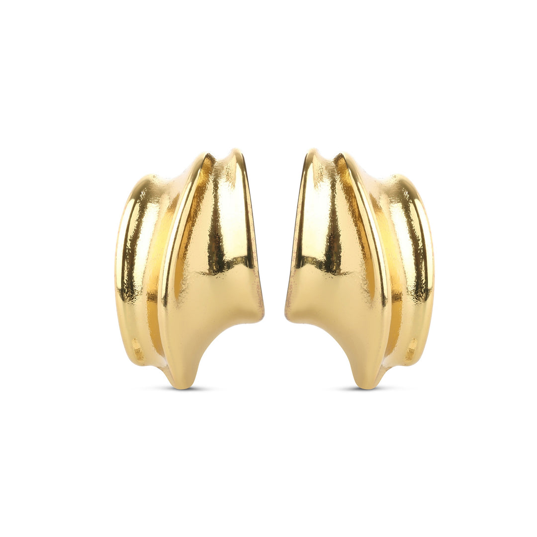 Tay - Structure Stud Earrings Stainless Steel