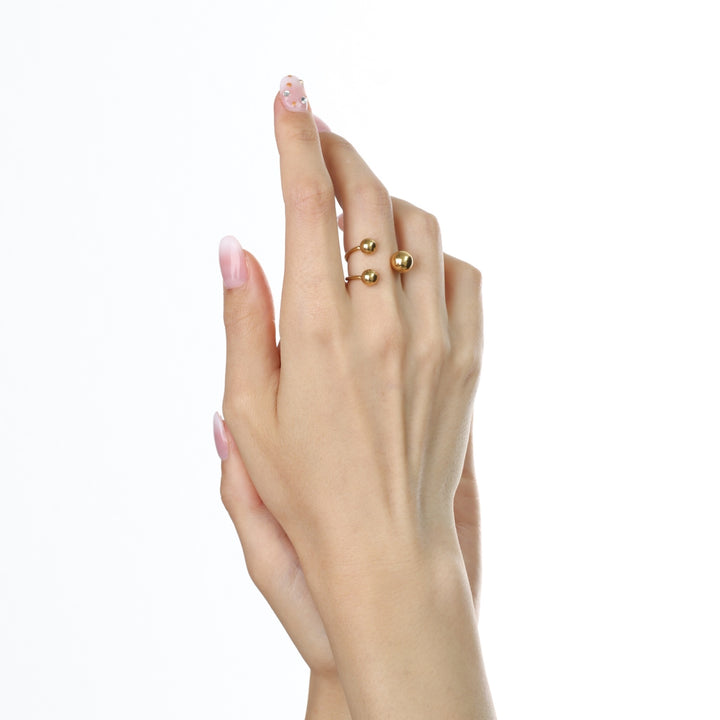 Ida - Metal Bead Ring Stainless Steel
